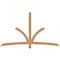 Ekena Millwork Davenport Timber Gable Bracket, Western Red Cedar, 84"W x 49"H x 1 1/2"D x 3 1/2"F, 14/12 Pitch GBW084X49X0204DAV00SWR - alternate 1